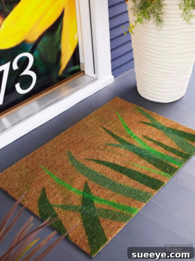 Fern Doormat Fern Doormat, featuring natural leaf designs for an organic touch