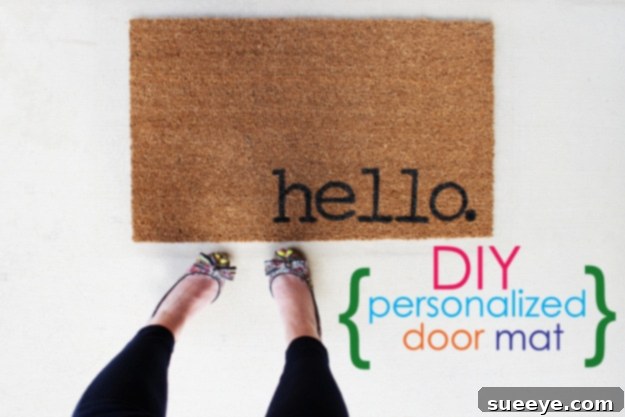 Personalized Door Mats DIY Personalized Door Mats, offering endless customization options