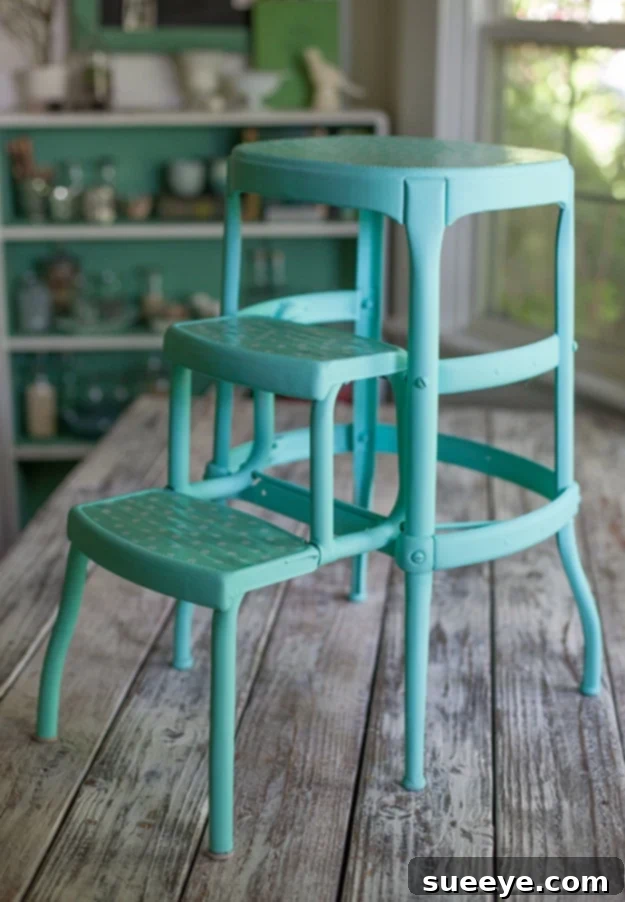 DIY Upcycled Vintage Step Stool Makeover DIY Upcycled Vintage Step Stool Makeover