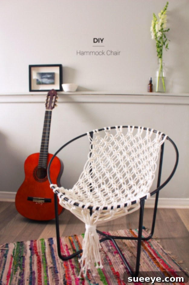 DIY Macrame Hammock Chair Bohemian Style DIY Macrame Hammock Chair Bohemian Style