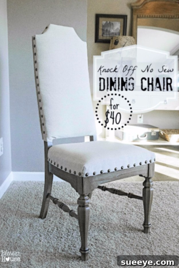 No-Sew Dining Chair Upholstery DIY No-Sew Dining Chair Upholstery DIY