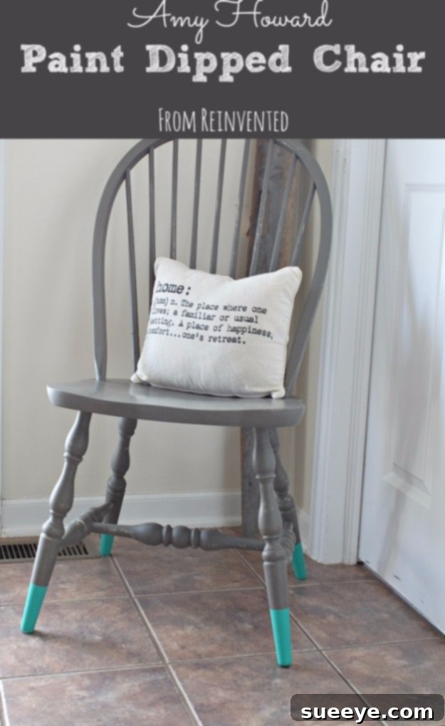 DIY Paint Dipped Chair Trend DIY Paint Dipped Chair Trend