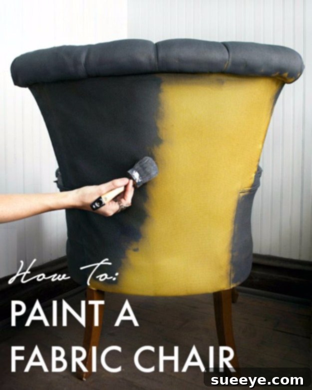 DIY Fabric Chair Painting Technique DIY Fabric Chair Painting Technique