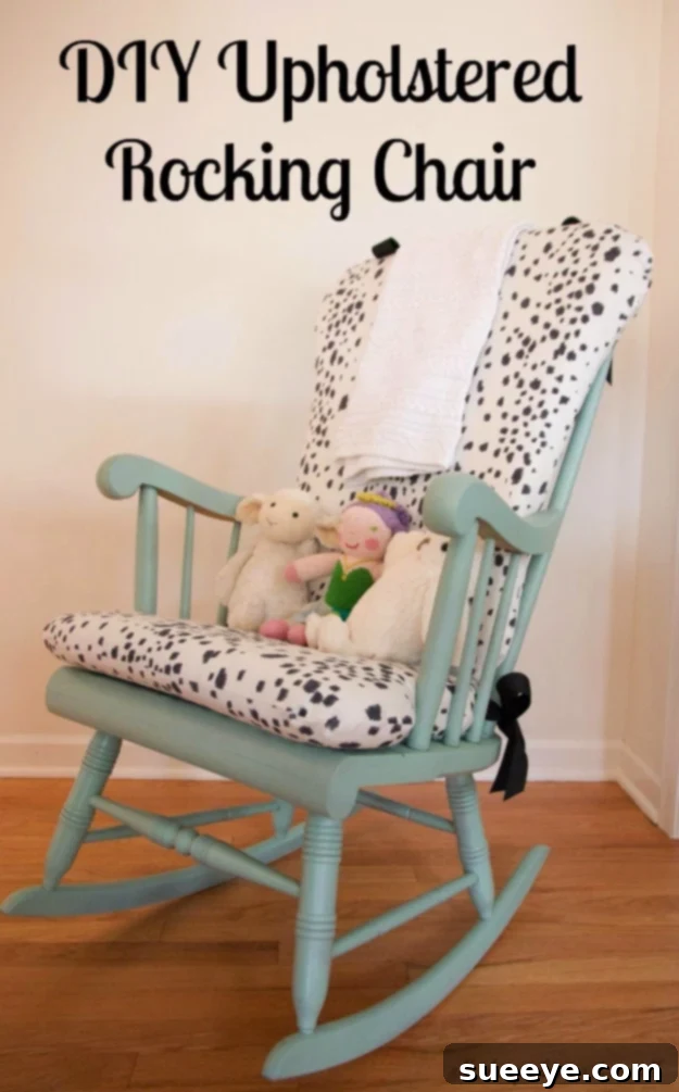 DIY Upholstered Rocking Chair Makeover DIY Upholstered Rocking Chair Makeover