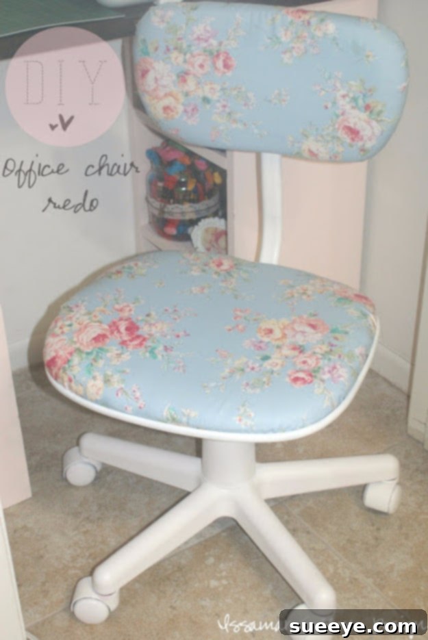 DIY Shabby Chic Office Chair Makeover DIY Shabby Chic Office Chair Makeover
