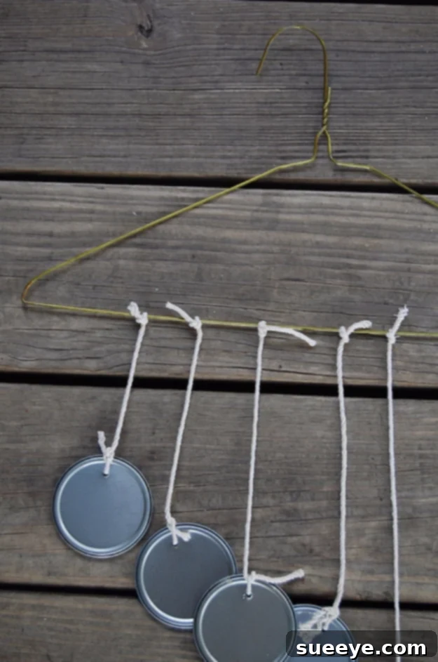 Recycled Wind Chime - Sustainable Craft Idea Recycled Wind Chime Tutorial - Creative Upcycling Project for Unique Outdoor Decor