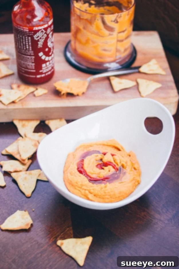 Quick & Flavorful Sriracha Hummus Recipe Spicy Creamy Sriracha Hummus Dip