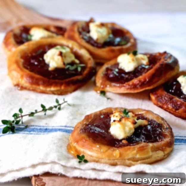Elegant Caramelized Onion Feta Tartlet Appetizers Sweet and Savory Caramelized Onion and Feta Tartlets