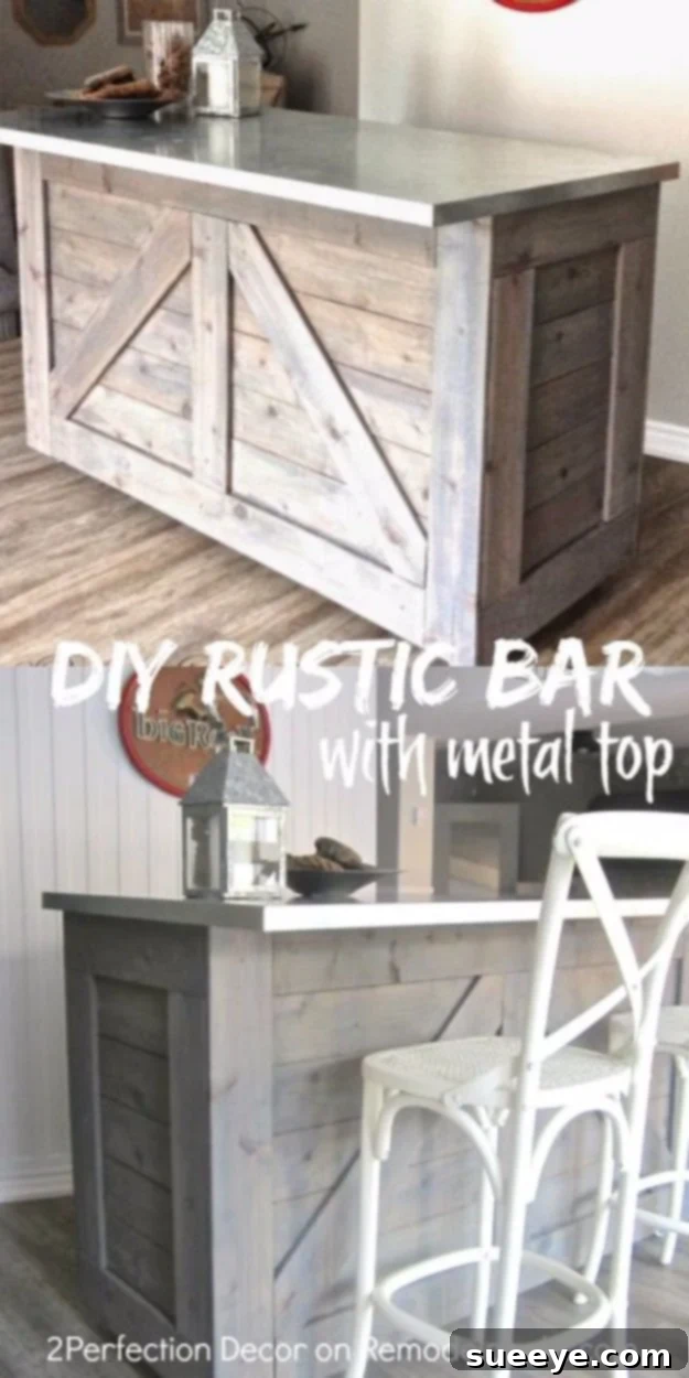DIY Kitchen Makeover - IKEA Rustic Bar Hack