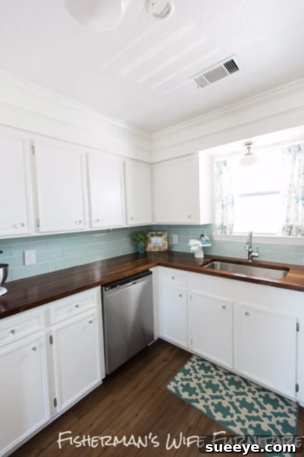 DIY Butcher Block Countertops Installation DIY Kitchen Makeover - Butcher Block Countertops