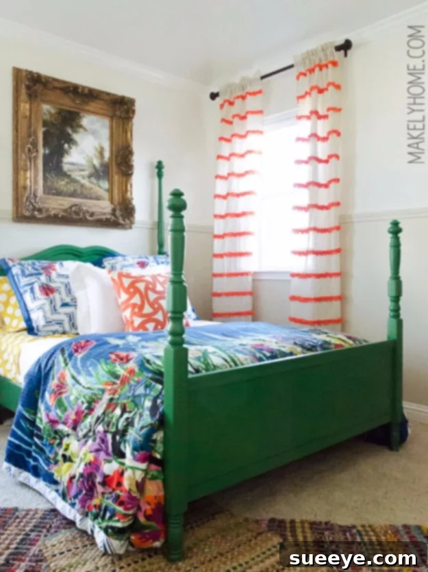 DIY Embellished Anthropologie Swing Stripe Curtains DIY Embellished Anthropologie Swing Stripe Curtains for bohemian-chic windows