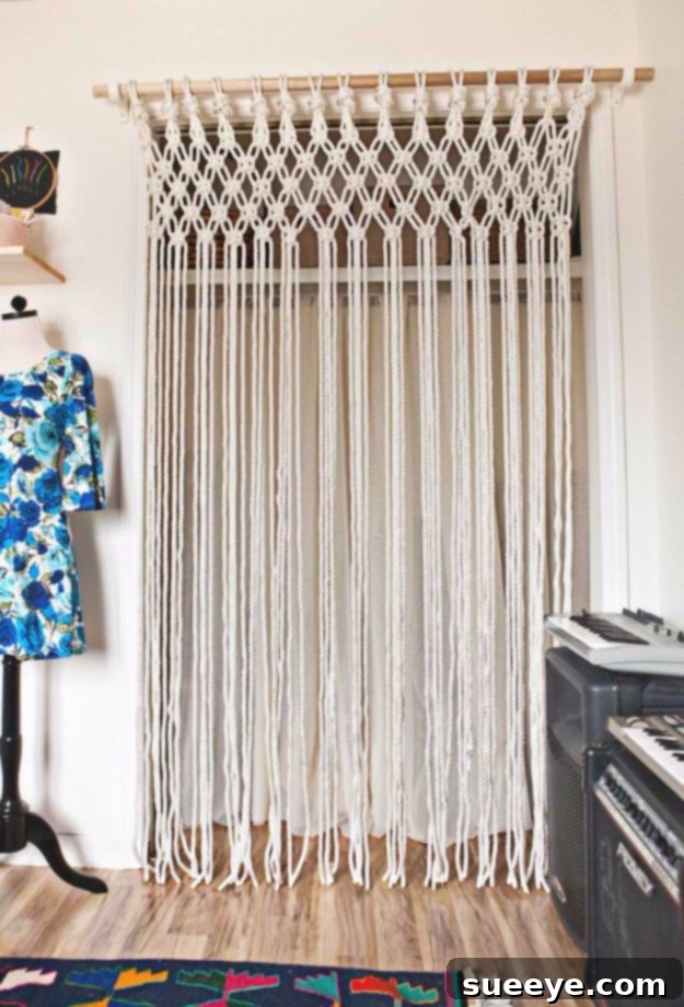 Make Your Own Macrame Curtains DIY Macrame Curtains for a unique bohemian texture