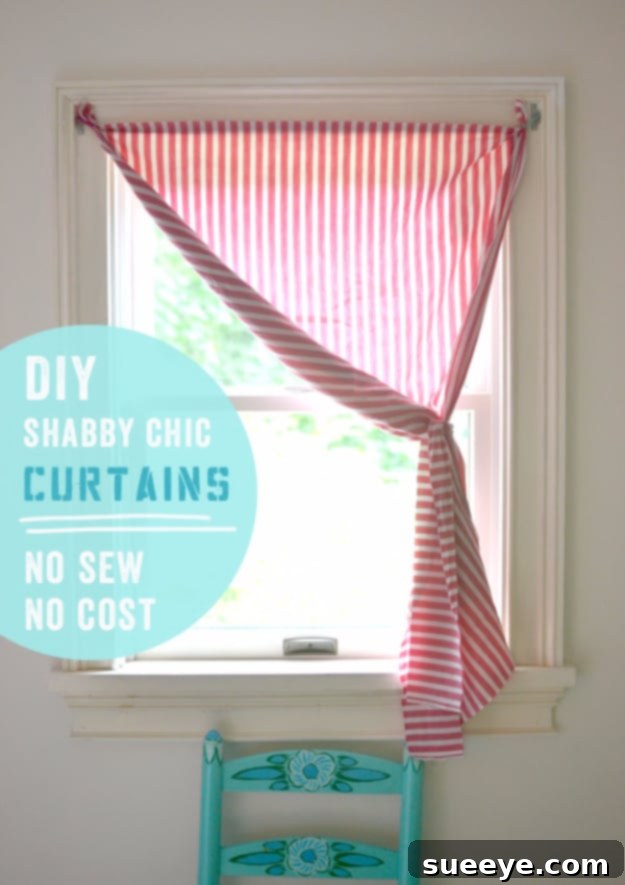 DIY Shabby Chic Curtains DIY Shabby Chic Curtains for a romantic and cozy feel