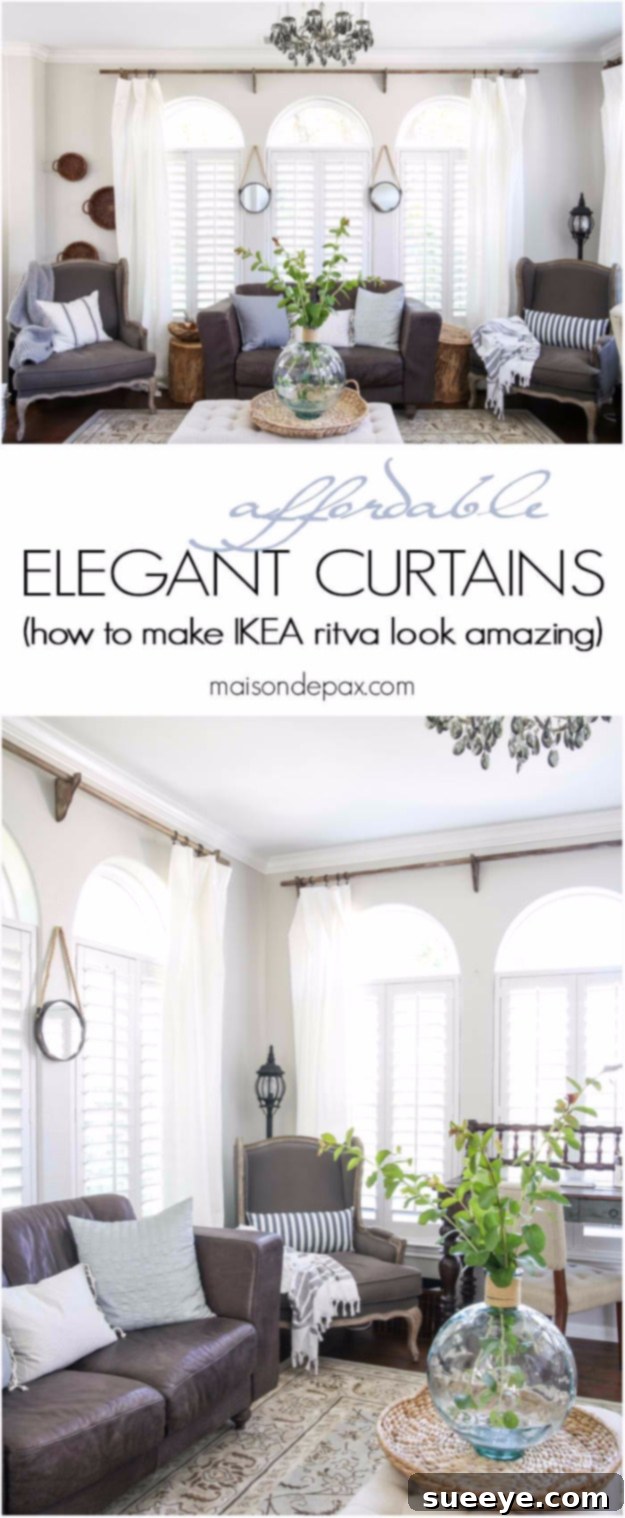 Classy Yet Affordable White Curtains Classy yet affordable white curtains for a timeless look