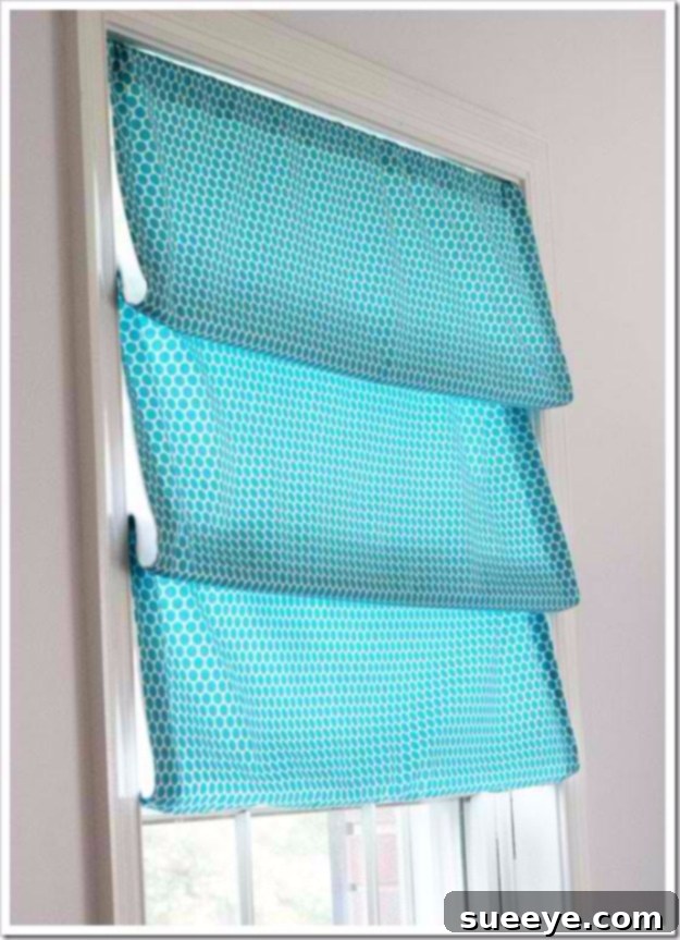 One Yard Window Treatment One Yard Window Treatment for small, stylish window decor