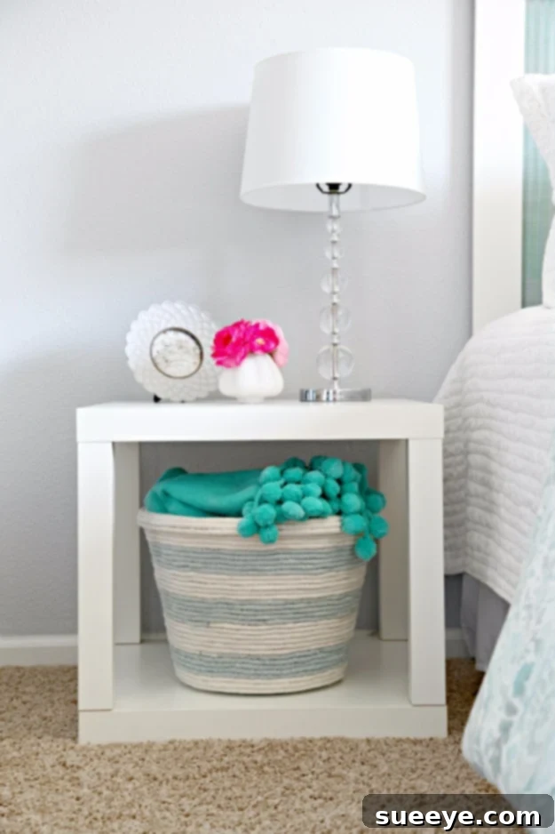 DIY rope basket for stylish storage and home decor