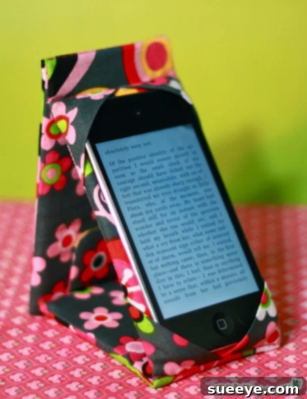 DIY iPhone case stand for hands-free viewing