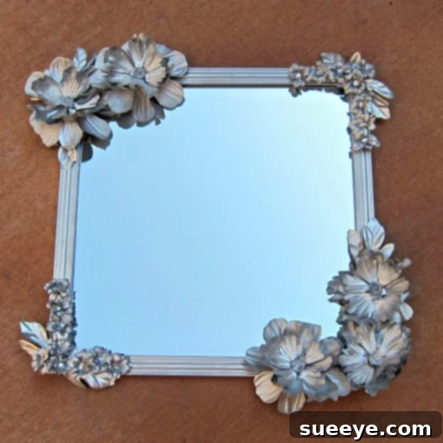 DIY Anthropologie-inspired mirror using dollar store decorations