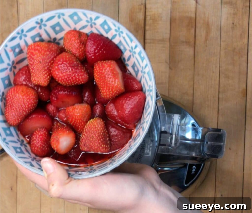 Ultimate Strawberry Cake Recipe 5 Preparing Fresh Strawberry Puree for Cake and Frosting
