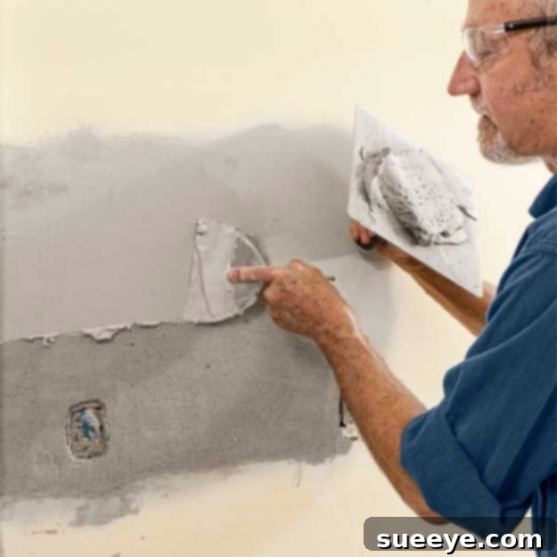 DIY Plaster Wall Repair Guide to repairing plaster walls, an important skill for older homes.