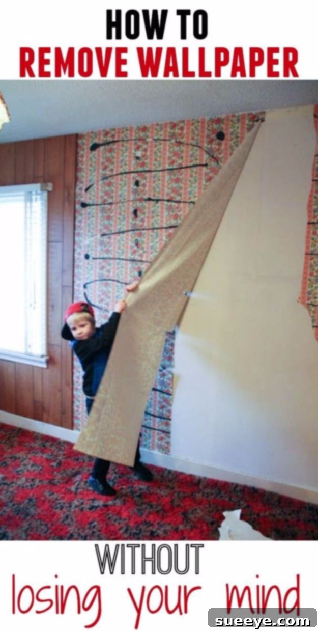 Easy Wallpaper Removal DIY Efficient DIY methods for removing wallpaper the easy way, saving time and effort.