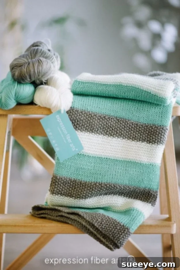 Handmade Knitted Baby Blanket - A Cherished Gift Soft and Cozy Knitted Baby Blanket