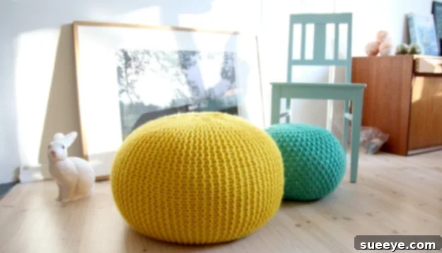 Comfortable Knitted Stool Cover - Add Earthy Charm Cozy Knitted Stool Cover for Home Decor