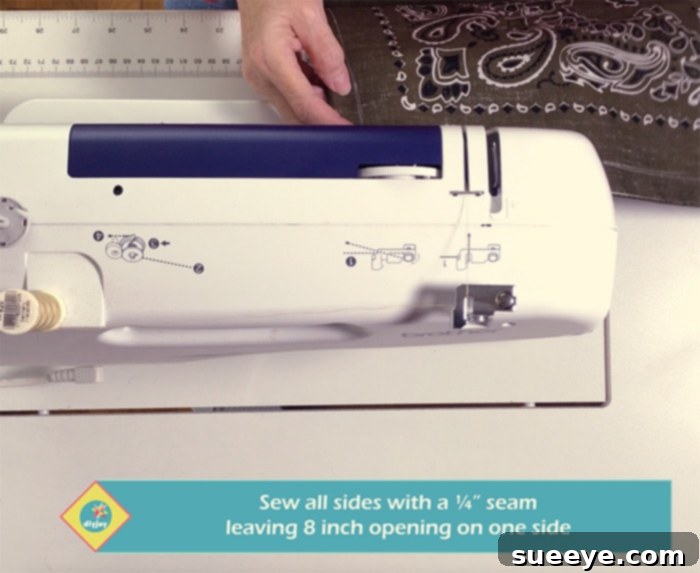 How to Make Bandana Pillows: Sew and No-Sew Options 8 How to Sew A Bandana Pillow on a Sewing Machine