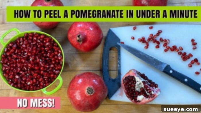 Pomegranate Peeling: The 60-Second Method 12 Pomegranate seeds in a spoon