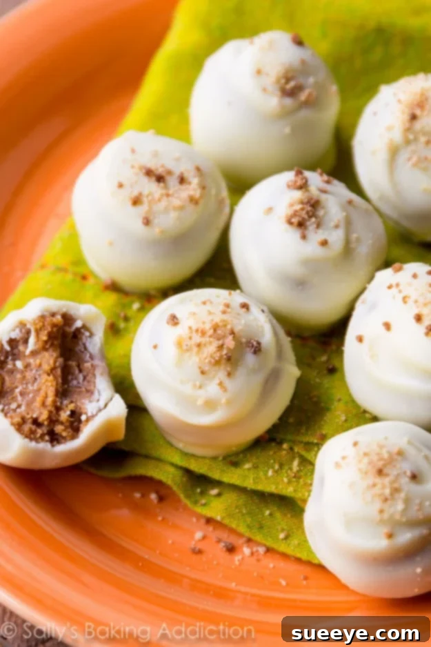 Pumpkin Spice Truffles - Festive Dessert Decadent Pumpkin Spice Truffles, a bite-sized fall dessert treat with creamy pumpkin and warm spices.