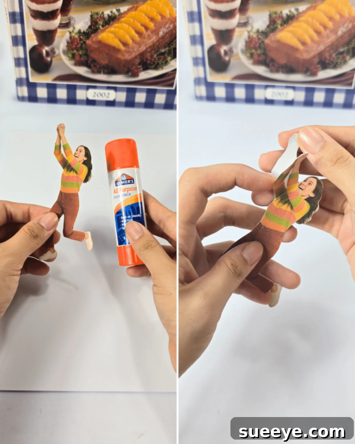 Simple and Fun Photo Bookmark Crafts 5 Affix Photo to Cardstock for Added Durability