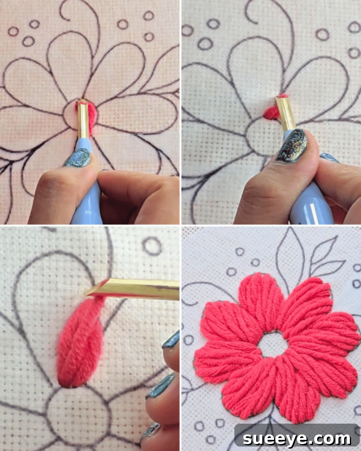Punch Needle Made Easy 3 How to Start Punch Needle Embroidery