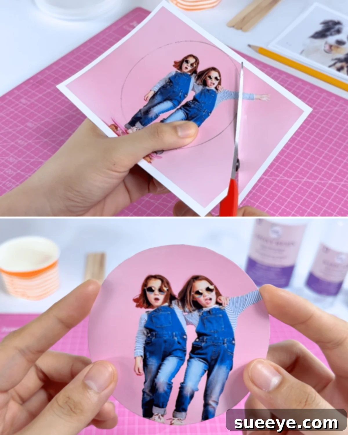 Custom Photo Resin Coasters Made Easy 5 DIY Personalized Photo Resin Coaster: Cutting Image
