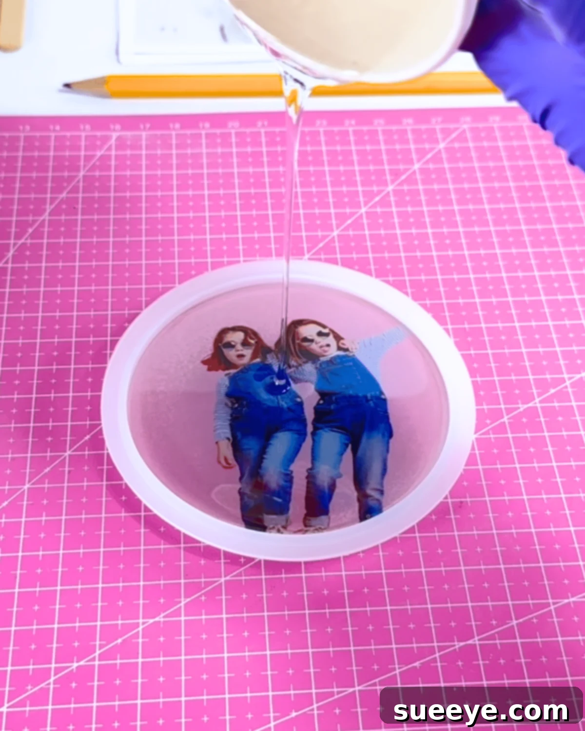 Custom Photo Resin Coasters Made Easy 7 Step-by-Step Photo Resin Coaster: Final Pour