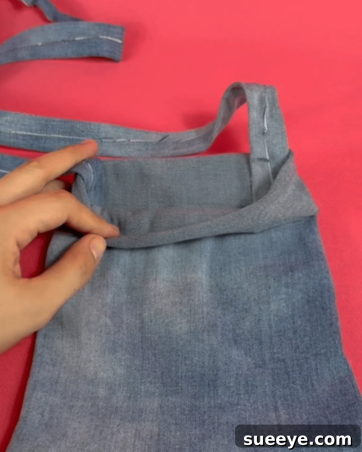 Step-by-Step Denim Bag Strap Attachment