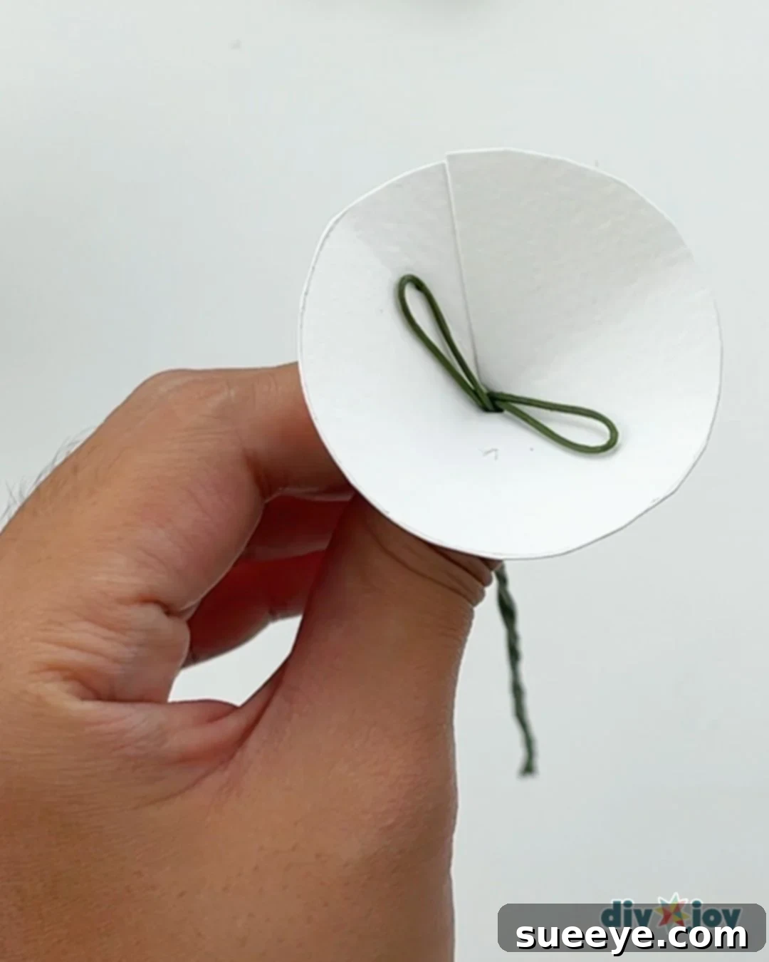Paper flower stem tutorial