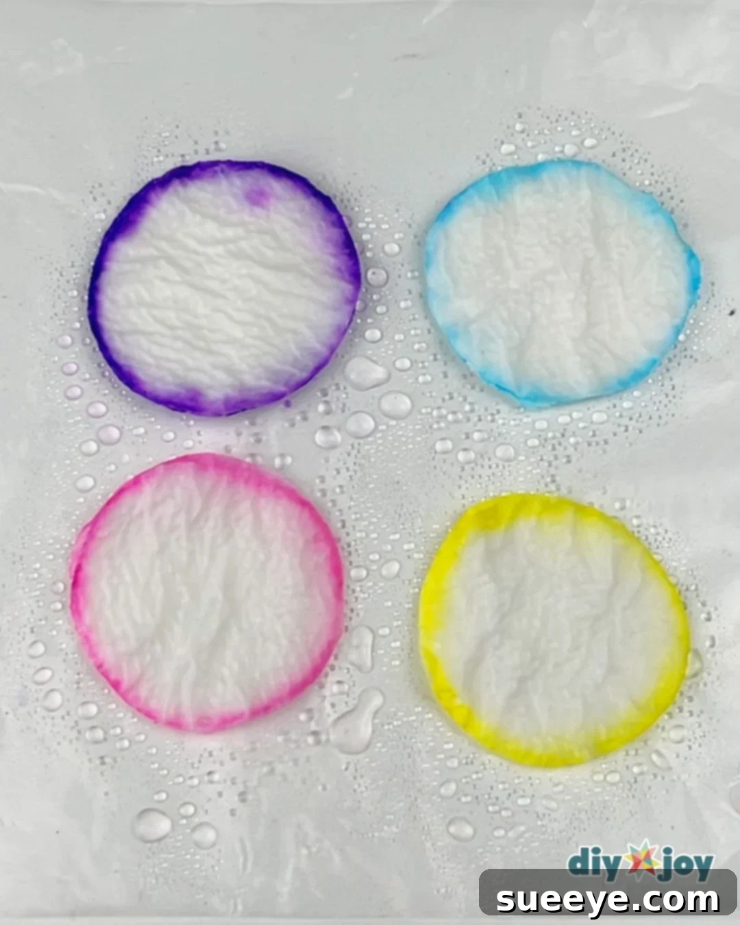 Paper crafts using toilet paper and markers