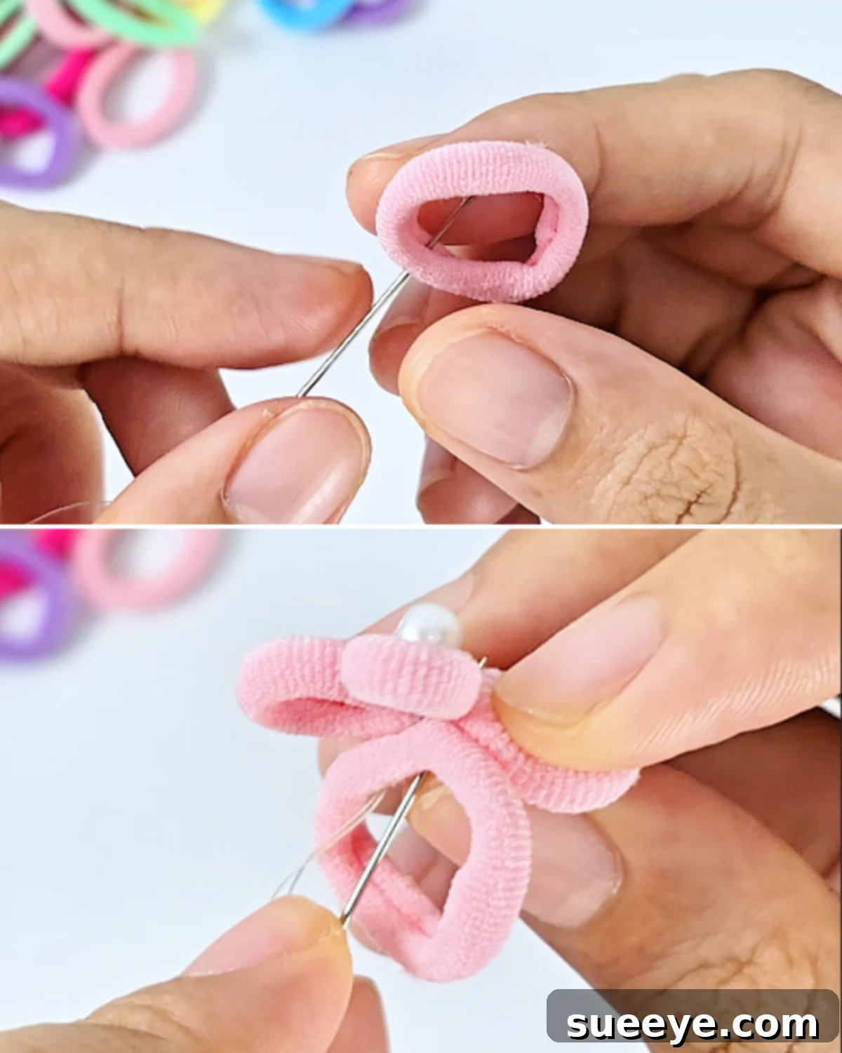 Simple Hair Tie Ring Tutorial