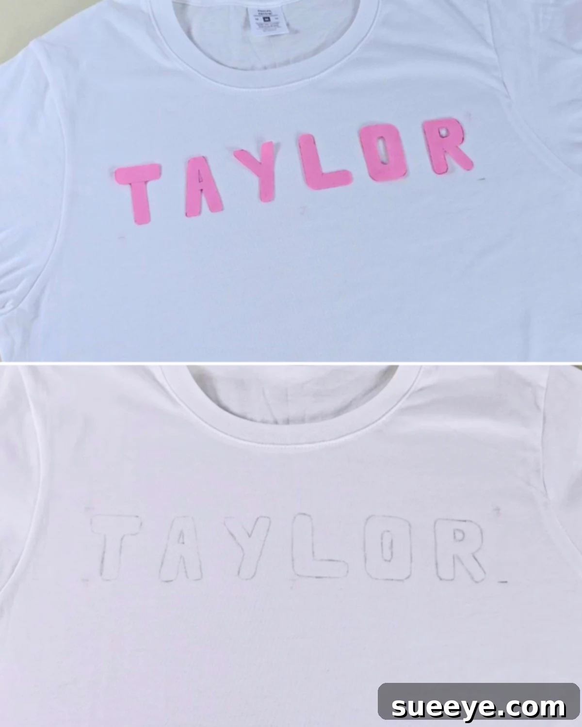 Effortless T-Shirt Name Stitching Shortcut 2 Easy DIY Name Embroidery - Step 1: Prepare and Trace