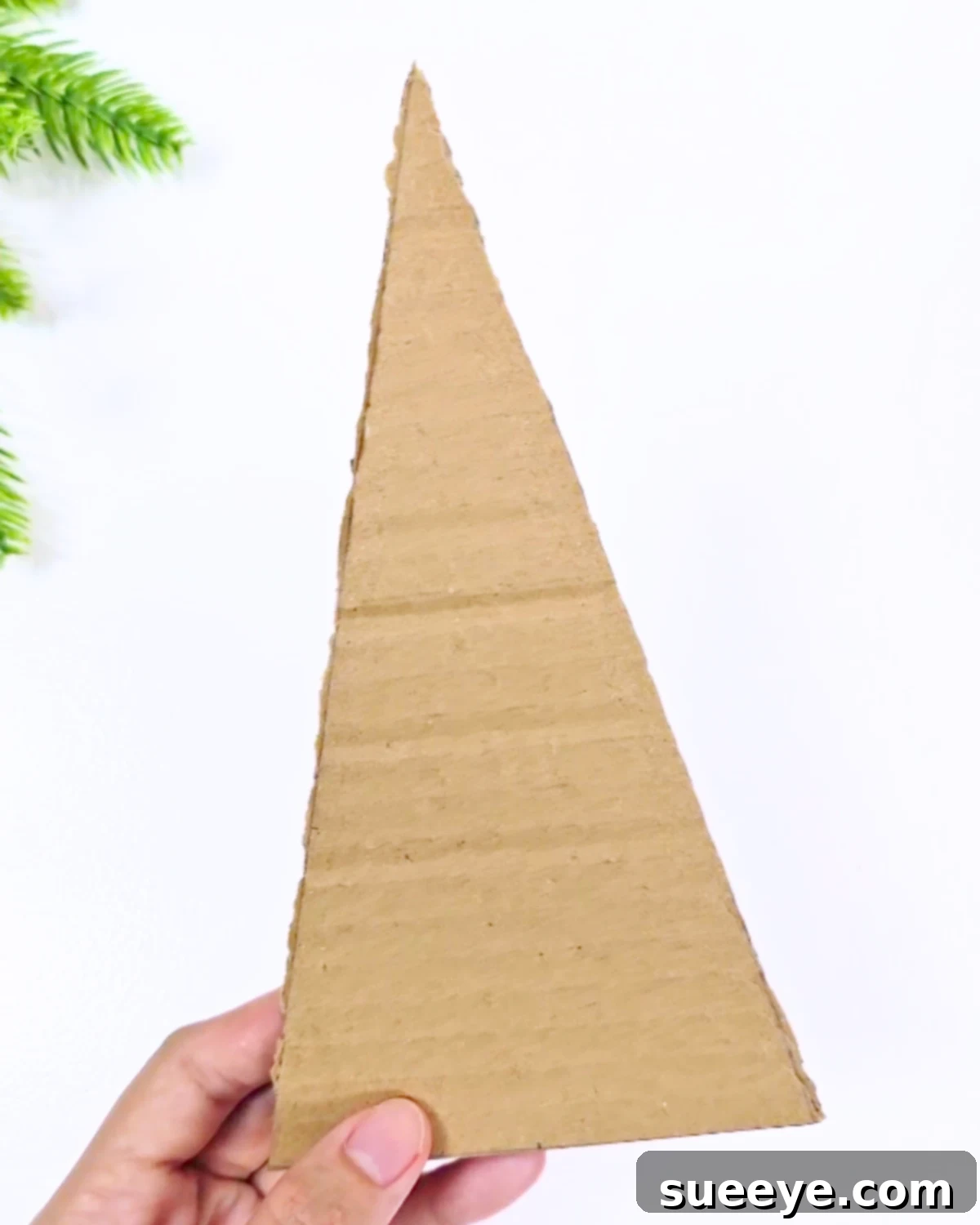 Whip Up a Charming Yarn Christmas Tree in Just 10 Minutes 2 Easy DIY Yarn Christmas Tree Using Cardboard Base