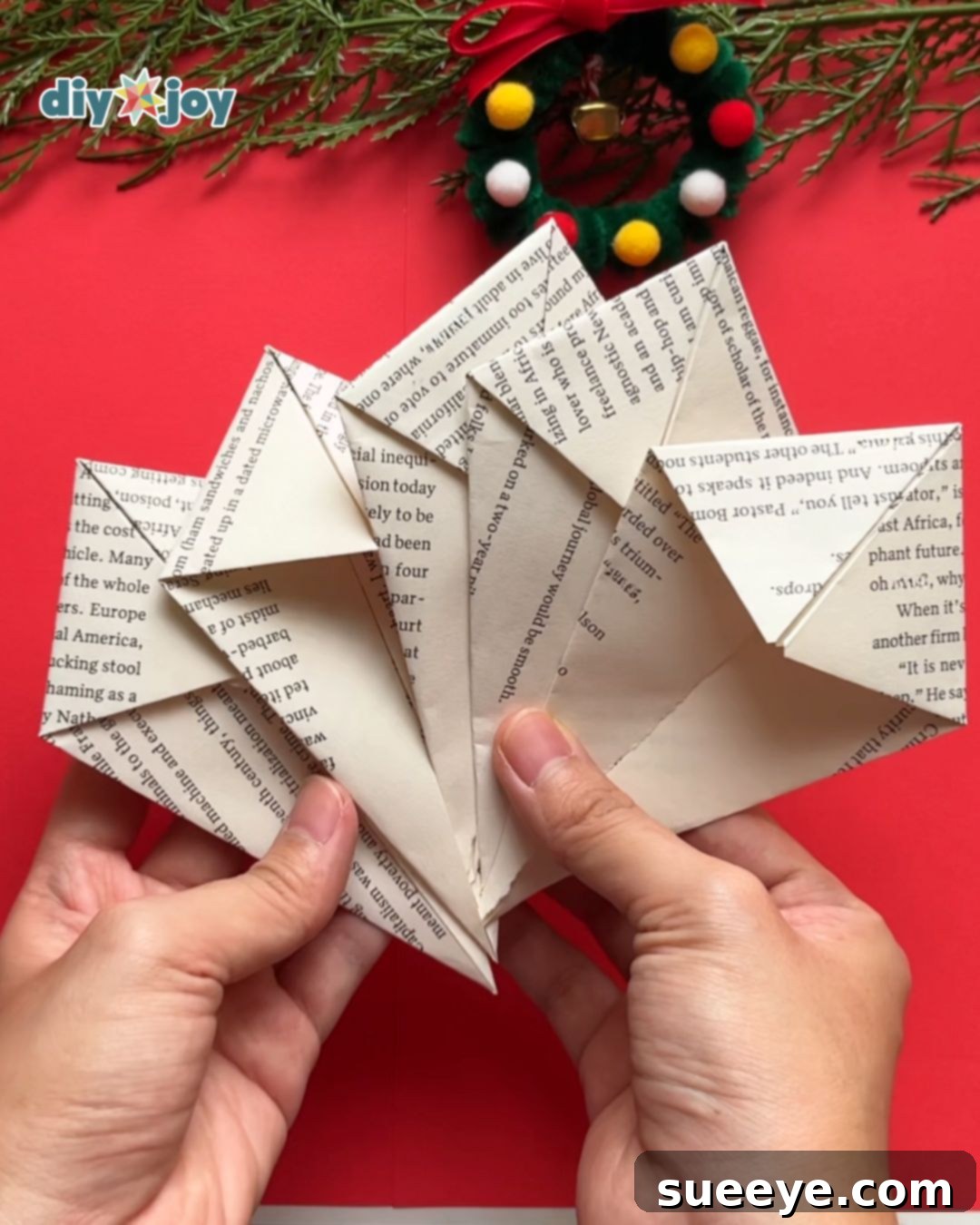 DIY star decoration step 5: making 5 identical pieces