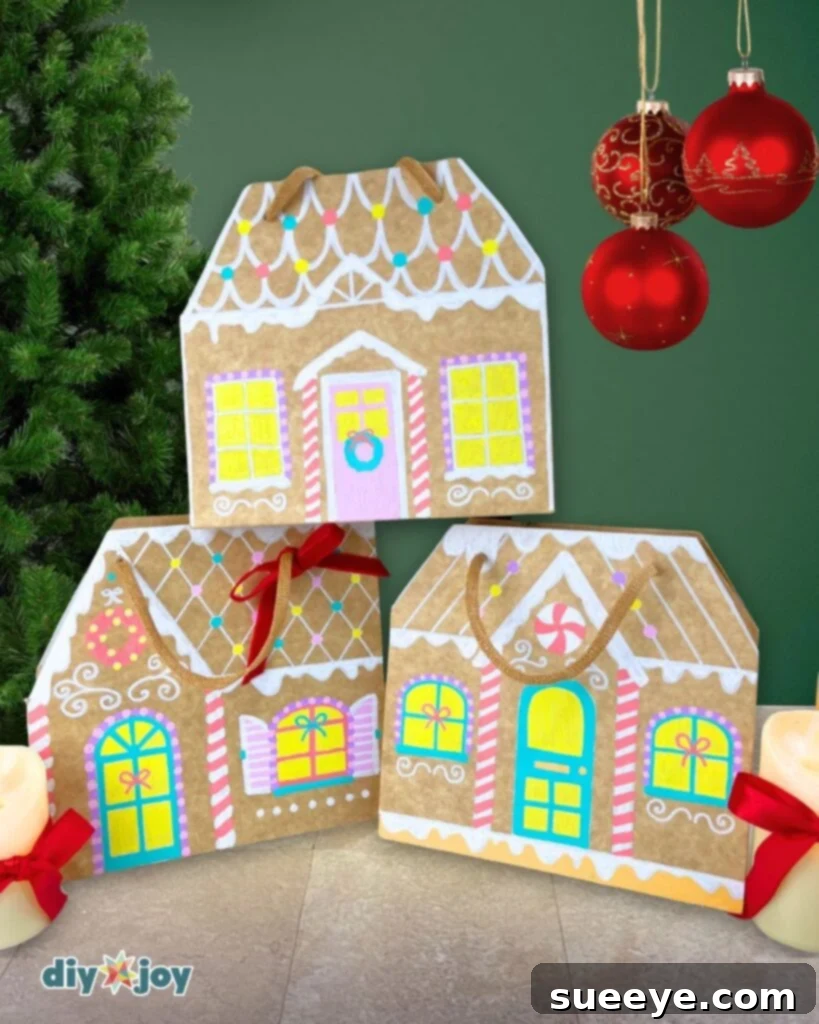 Gingerbread house paper bag