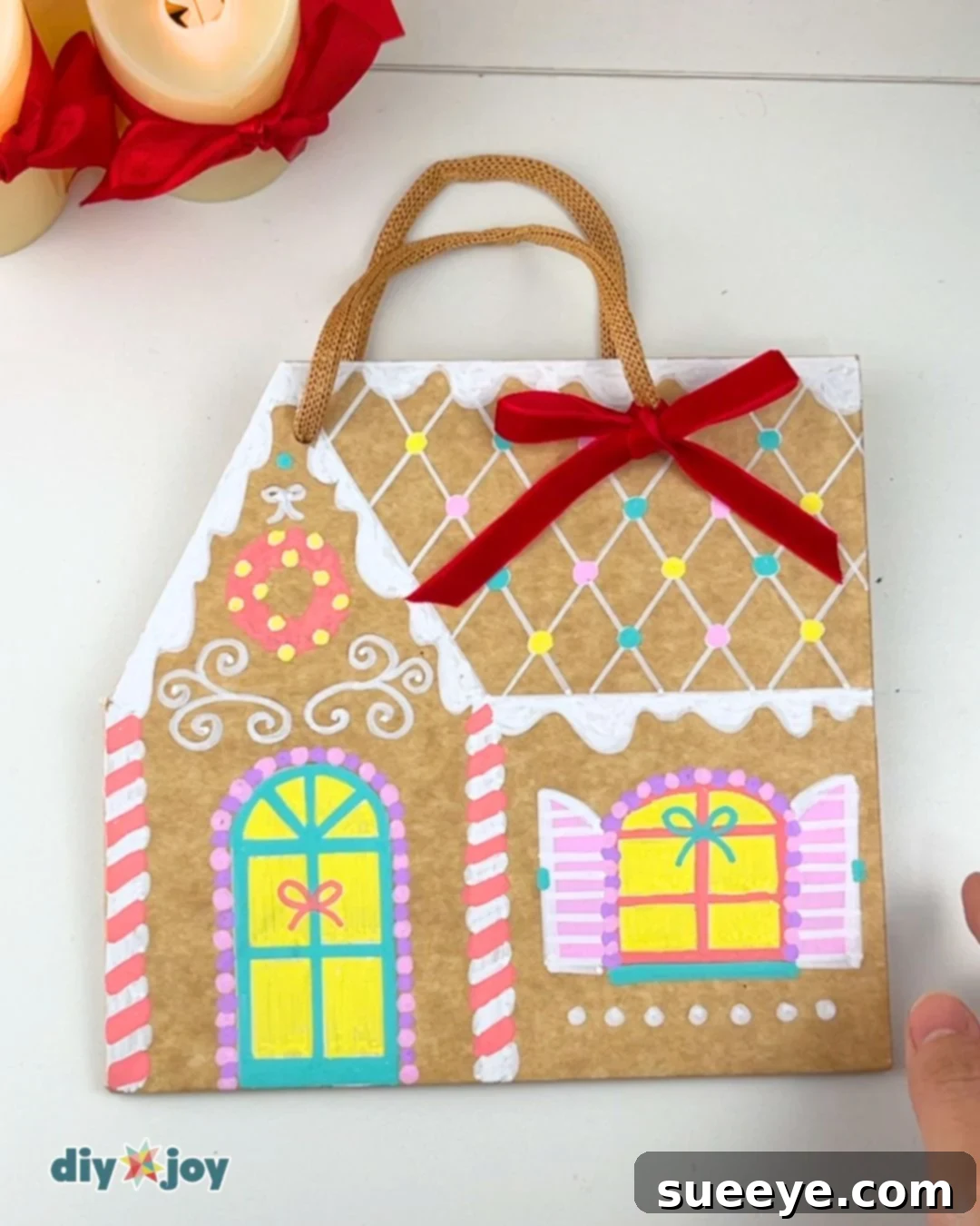 Paper Bag Gingerbread House