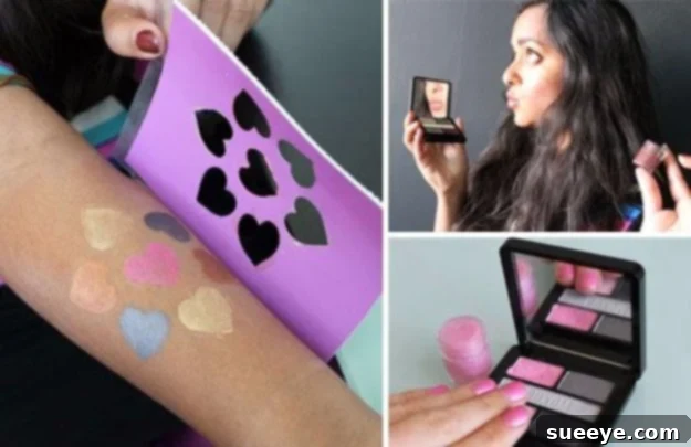 DIY Beauty Hack: Turn Your Eyeshadow Into Lip Gloss for creative and unique lip colors