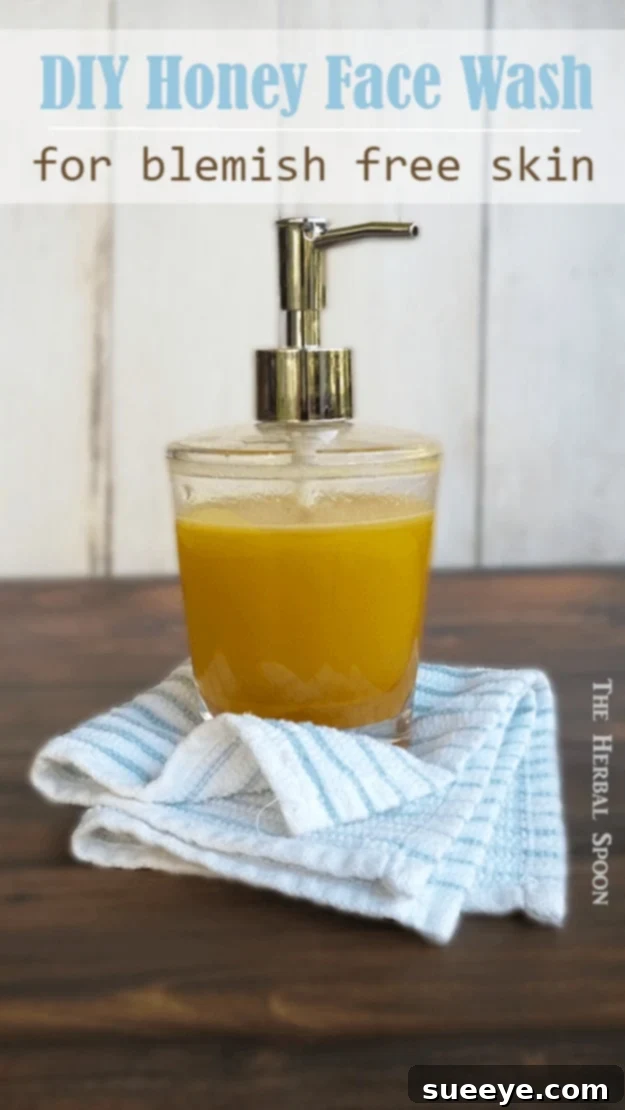 DIY Honey Face Wash for blemish-free skin – a natural and effective homemade cleanser
