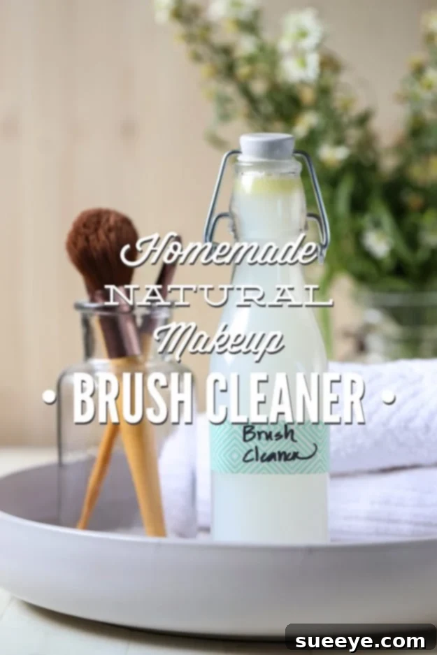 DIY Beauty Hack: Homemade Natural Make Up Brush Cleaner for clean and hygienic brushes