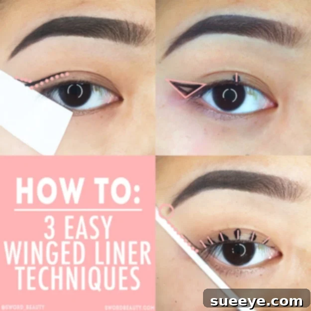 DIY Beauty Hack: Easy Winged Liner Technique for a perfect and simple winged eyeliner