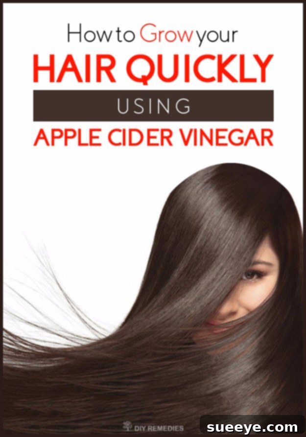 DIY Beauty Hack: Grow Hair Quickly Using Apple Cider Vinegar for stronger, healthier hair