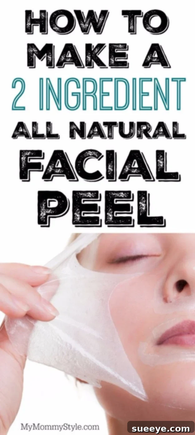 DIY Beauty Hack: Make A 2 Ingredient All Natural Facial Peel for gentle skin exfoliation