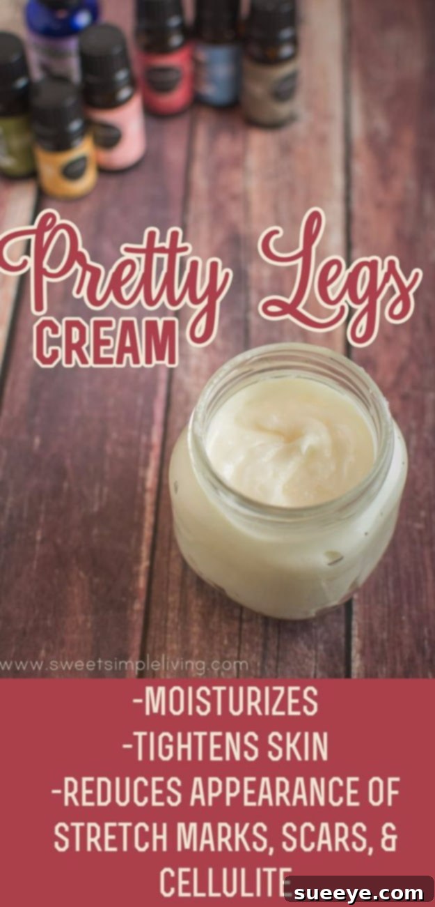 DIY Beauty Hack: Pretty Legs Cream Using Essential Oils for smooth and radiant legs